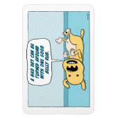 Funny Belly Rub Dog Magnet (Vertikal)