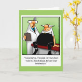 Funny "Belt Bucke" Get Well Greycard Karte (Gelbe Blume)