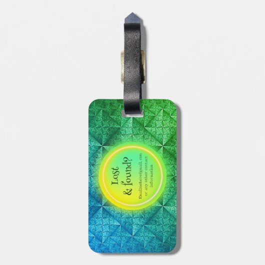 Funny, bemerkenswert und personalisierbar Gepäckan Gepäckanhänger (Rückseite vertikal)