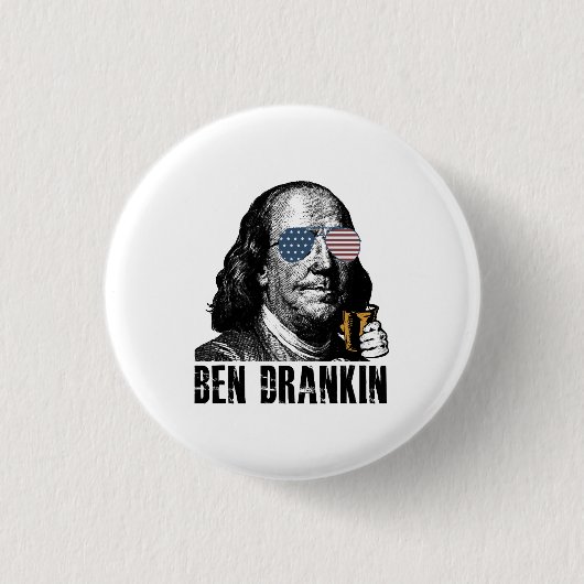 Funny Ben Dranking, feiern wir die Freude am Button (Vorderseite)
