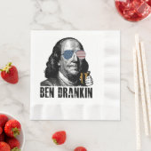 Funny Ben Dranking, feiern wir die Freude am Serviette (Beispiel)