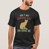 Funny Bengalisch Cat T-Shirt (Vorderseite)