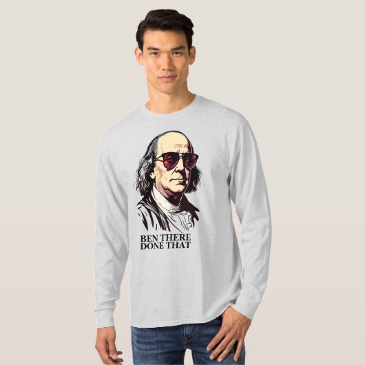 Funny Benjamin Franklin T-Shirt (Vorne ganz)