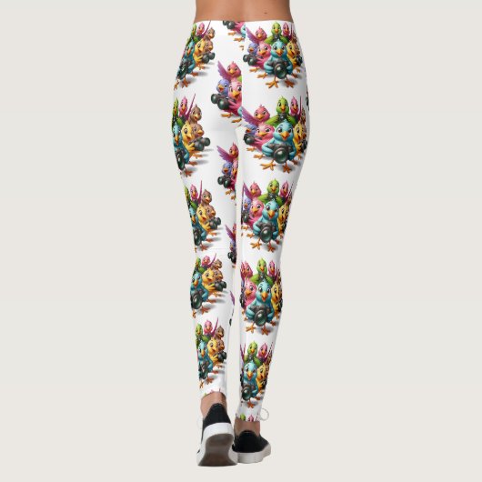 Funny beobachtet Birdies Shutterbugs Leggings (Rückseite)