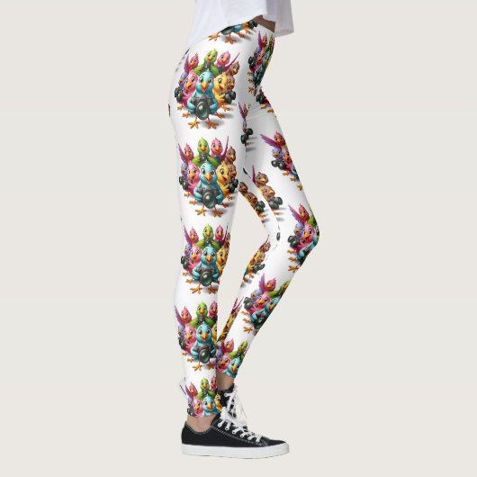 Funny beobachtet Birdies Shutterbugs Leggings (Rechts)