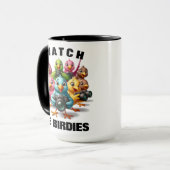 Funny beobachtet Birdies Shutterbugs Tasse (Vorderseite Links)
