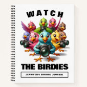 Funny beobachtet die Birdies Shutterbugs-Vogelbeob Notizblock (Vorderseite)