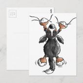 Funny Bernese Mountain Dog Card Postkarte (Vorne/Hinten)