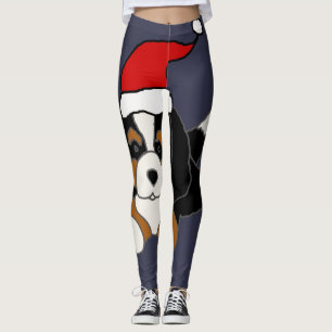 Funny Bernese Mountain Dog Welpe Weihnachten Leggings