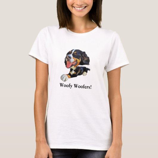 Funny Bernese Mountain Hund T - Shirt der Frauen (Vorderseite)