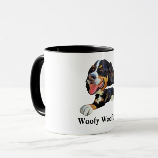 Funny Bernese Mountain Hund Tasse (Vorderseite Links)