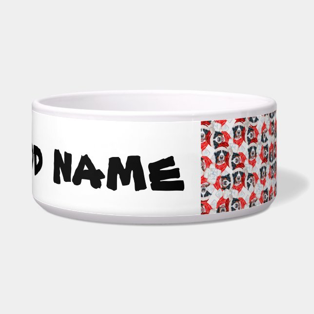 Funny Bernese Mountain Name Weihnachtsmuster Napf (Rechts)