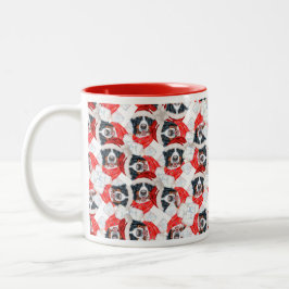 Funny Bernese Weihnachtsmuster Zweifarbige Tasse