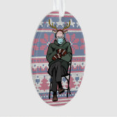 Funny Bernie Sanders Acrylic Weihnachtsdekoration Ornament (Vorderseite)