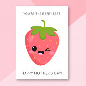 Funny Berry Best Mother's Day Card Karte