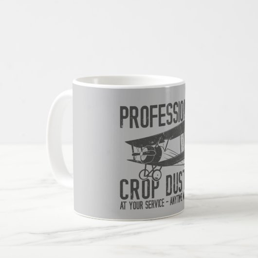 Funny Beruflich Crop Duster Furz Joke Geschenk Kaffeetasse (Vorderseite Links)