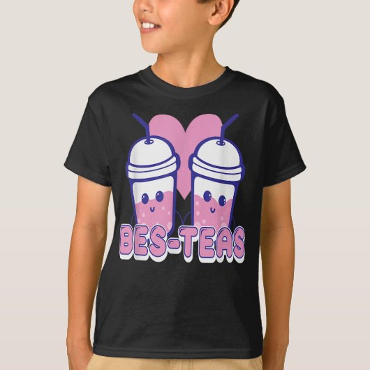 Funny Bes-teas Bubble Teezeremonie Niedliches Esse T-Shirt (Vorderseite)