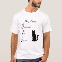 Funny besessen von Katzen-T - Shirt