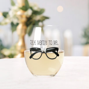 Funny besprechen Nerdy mit mir 🍷 Weinglas Ohne Stiel