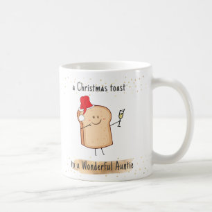 Funny Best Auntie Weihnachtsfeiertag Kaffeetasse