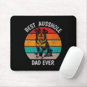 Funny Best Ausshole Vater Ever Australian Shepherd Mousepad (Mit Mouse)
