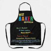 Funny Best Baker Koch All-Over Print Schürze (Vorderseite)