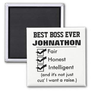 Funny Best Boss Ever Magnet