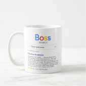 Funny Best Boss Ever Search With Personal Message Kaffeetasse (Links)