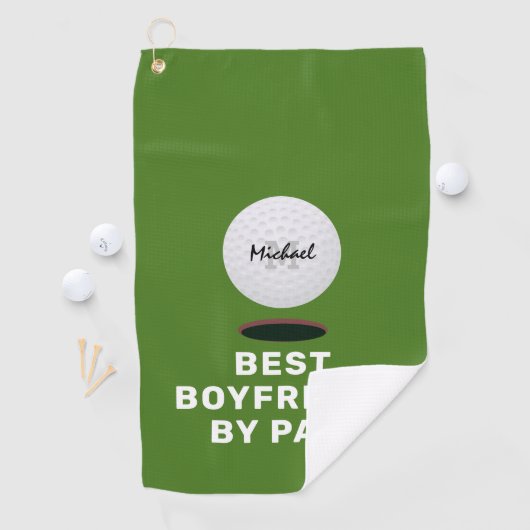 Funny Best Boyfriend By Par Golfhandtuch (Insitu)