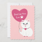 Funny Best Cat Mama je Muttertag Feiertagskarte (Vorderseite)