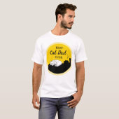 Funny Best Cat Vater Ever Men's T - Shirt (Vorne ganz)