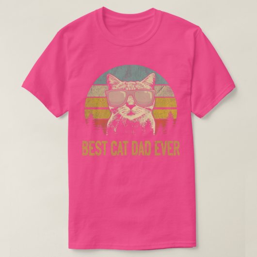 Funny Best Cat Vater Ever Shirt Cat Daddy Lover Ge (Design vorne)