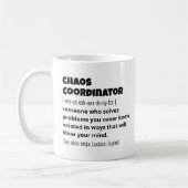 Funny Best Chaos-Koordinator - Definition Kaffeetasse (Links)