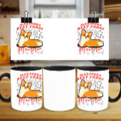 Funny Best Corgi Momma mit Grafikherzen Tasse