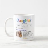 Funny Best Daughter Ever Suchergebnis mit Foto Kaffeetasse (Links)