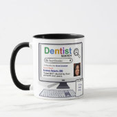 Funny Best Dentist Search Resultat mit Foto Tasse (Links)
