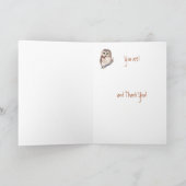 Funny Best Dentist? Vielen Dank an den Wise Owl Sp Dankeskarte (Innenseite)