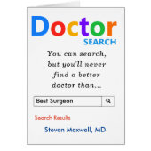 Funny Best Doctor Search Danke (Vorne)
