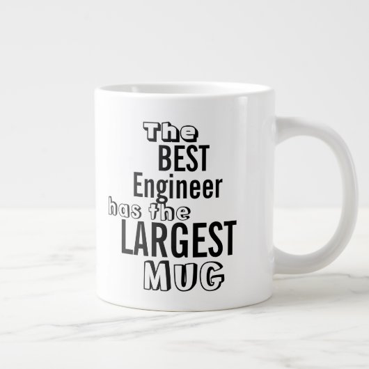 Funny Best ENGINEER Preisangebot für große Tasse (Rechts)