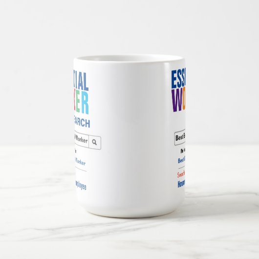 Funny Best Essential Worker Search Verwandlungstasse (Zentrum)