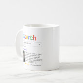 Funny Best Ever Search Result Kaffeetasse (Vorderseite Links)