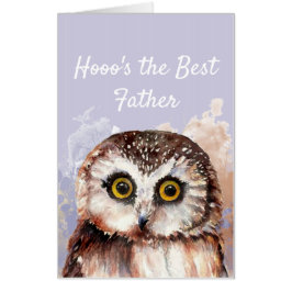 Funny Best Father? Birthday Wise Owl Spaß