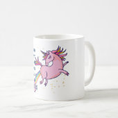 Funny Best Friend BAD EINFLUSS Einhorn Farben Kaffeetasse (VorderseiteRechts)