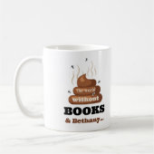 Funny Best Friend Book Lovers Gekackt buchen Kaffeetasse (Links)