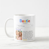 Funny Best Friend je Bestie Search Result Foto Kaffeetasse (Links)