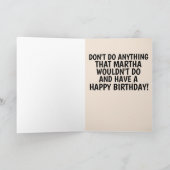 FUNNY BEST FRIEND RETRO FRAU BIRTHDAY CARD KARTE (Innenseite)