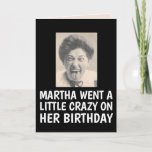 FUNNY BEST FRIEND RETRO FRAU BIRTHDAY CARD KARTE<br><div class="desc">MARTHA HAT IHRE GEBURTSTAGSKARTE MIT EINEM KLEINEN KRAZY VERANKERT</div>