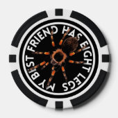 Funny Best Friend Tarantula Pokerchips (Vorderseite)