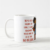 Funny Best Friends BAD EINFLUSS Karikatur Geschenk Kaffeetasse (Links)