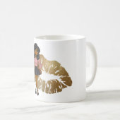 Funny Best Friends BAD EINFLUSS Karikatur Schwarz Kaffeetasse (VorderseiteRechts)